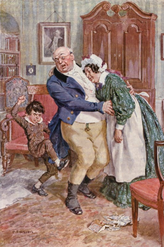Ilustrace k Pickwickovým novinám od Charlese Dickense (barevná litografie) od Charles Edmund (after) Brock