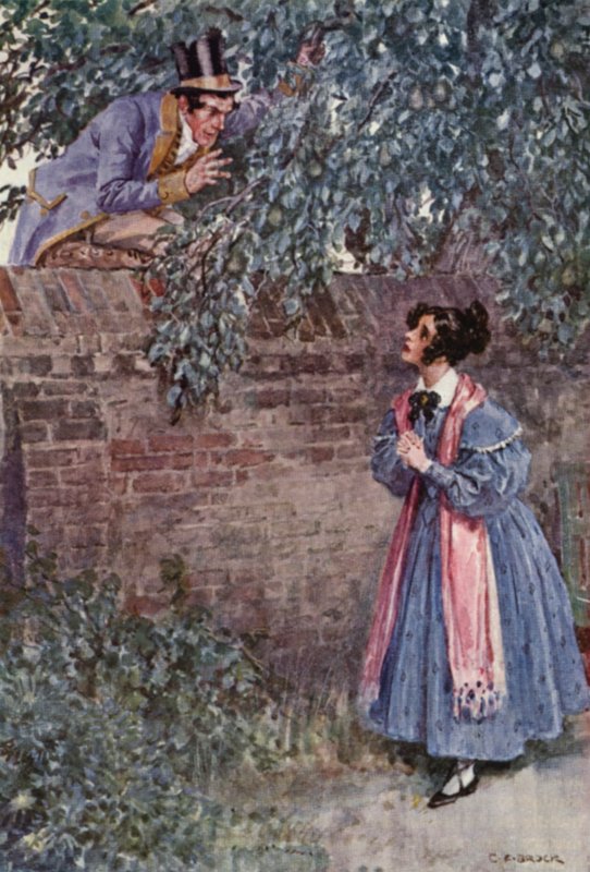 Ilustrace k Pickwickovým novinám od Charlese Dickense (barevná litografie) od Charles Edmund (after) Brock