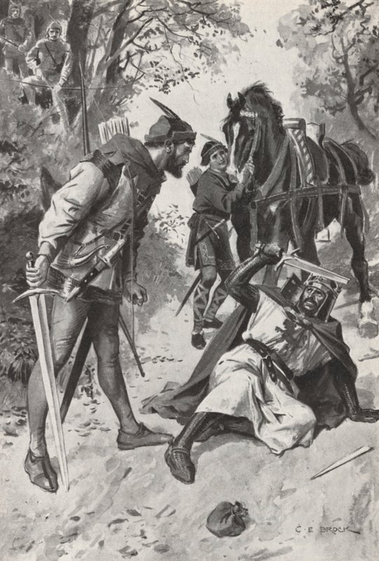 Robin Hood (litho) od Charles Edmund (after) Brock
