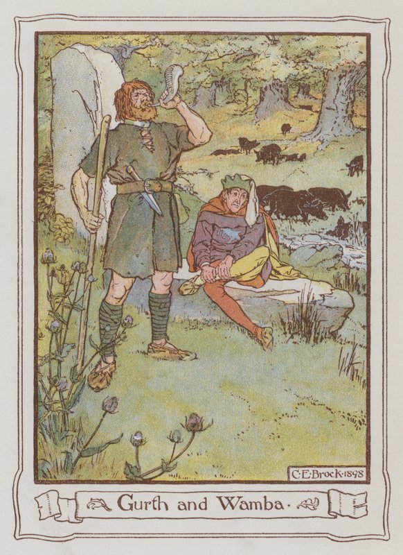 Ilustrace pro Ivanhoe od Sira Waltera Scotta od Charles Edmund Brock