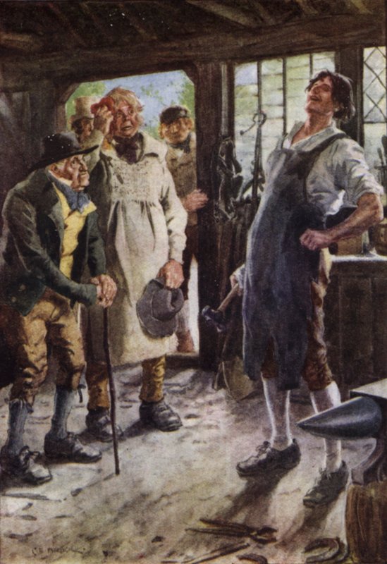 Ilustrace k románu The Broad Highway a Romance of Kent od Charles Edmund Brock