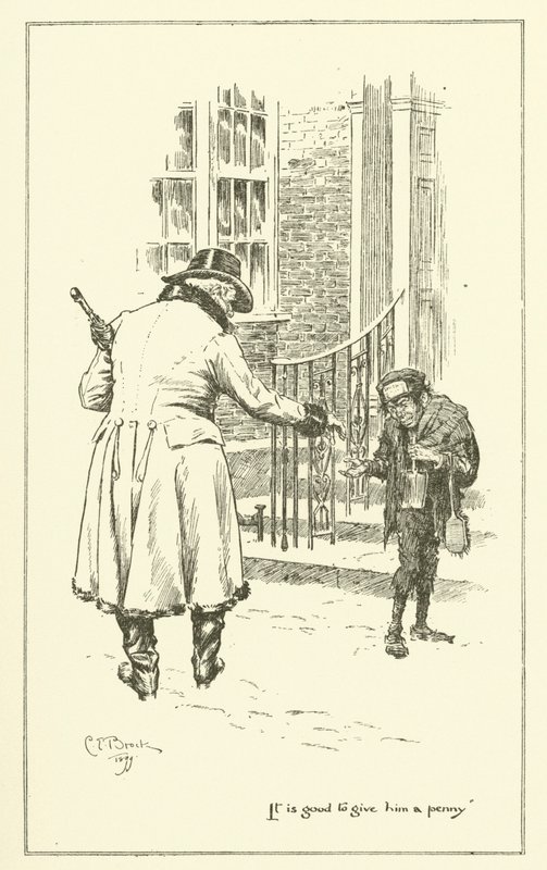 Ilustrace k The Essays of Elia od Charlese Lamba (rytina) od Charles Edmund Brock