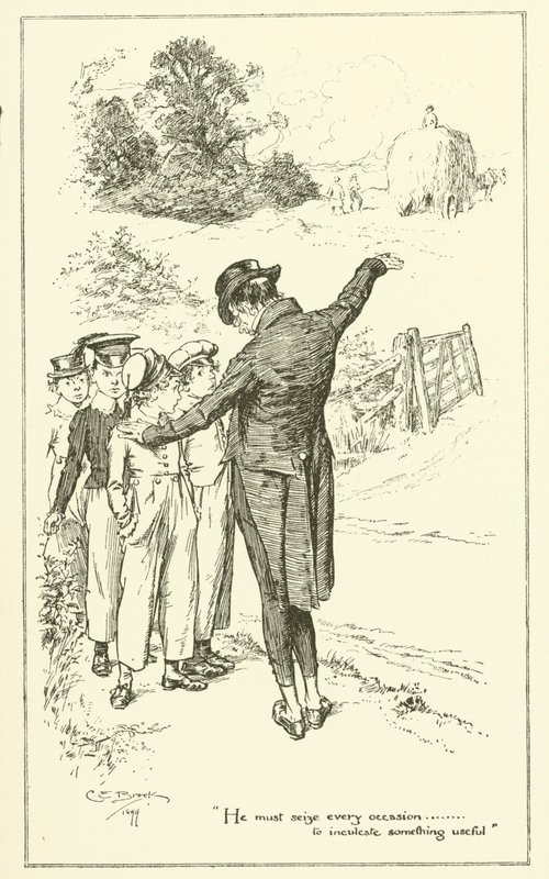 Ilustrace k The Essays of Elia od Charlese Lamba (rytina) od Charles Edmund Brock
