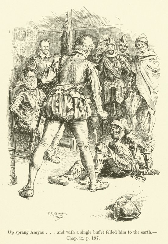 Ilustrace pro Westward Ho! Charles Kingsley (rytina) od Charles Edmund Brock