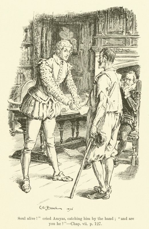 Ilustrace k filmu Westward Ho! od Charlese Kingsleyho (rytina) od Charles Edmund Brock