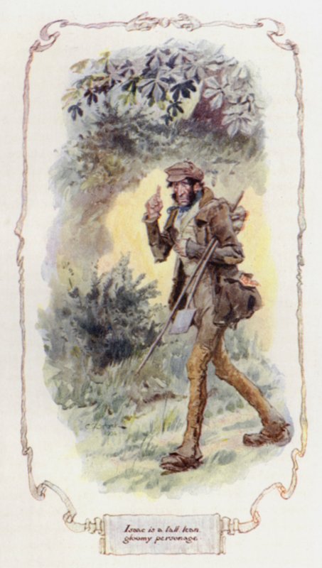 Isaac je vysoká, štíhlá, ponurá osobnost (barva litho) od Charles Edmund Brock