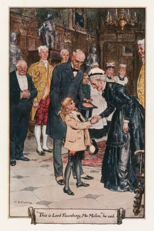 Malý lord Fauntleroy by Frances Hodgson Burnettová od Charles Edmund Brock
