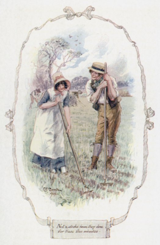 Těchto pět minut neudělali ani tah (barva litho) od Charles Edmund Brock