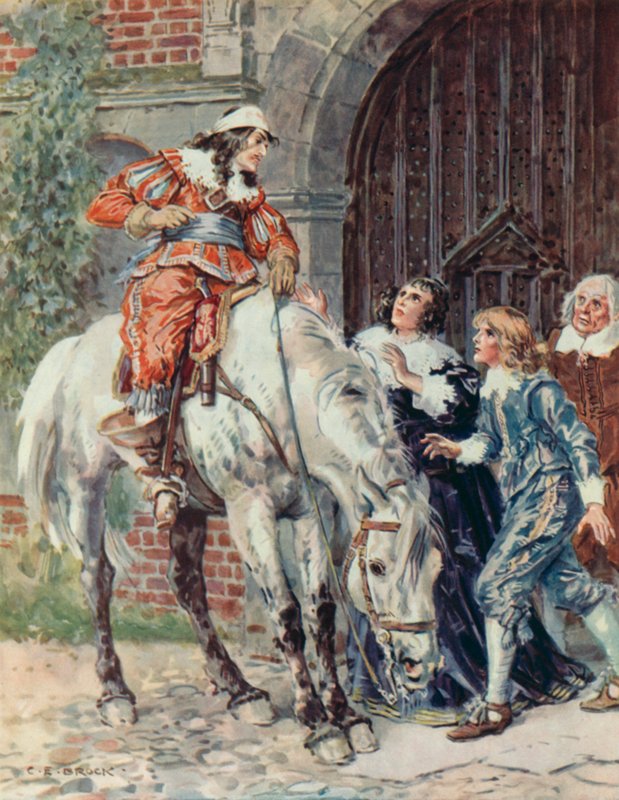 „Utrpěli jsme porážku“, scéna z Přelštěný (barevné lito) od Charles Edmund Brock
