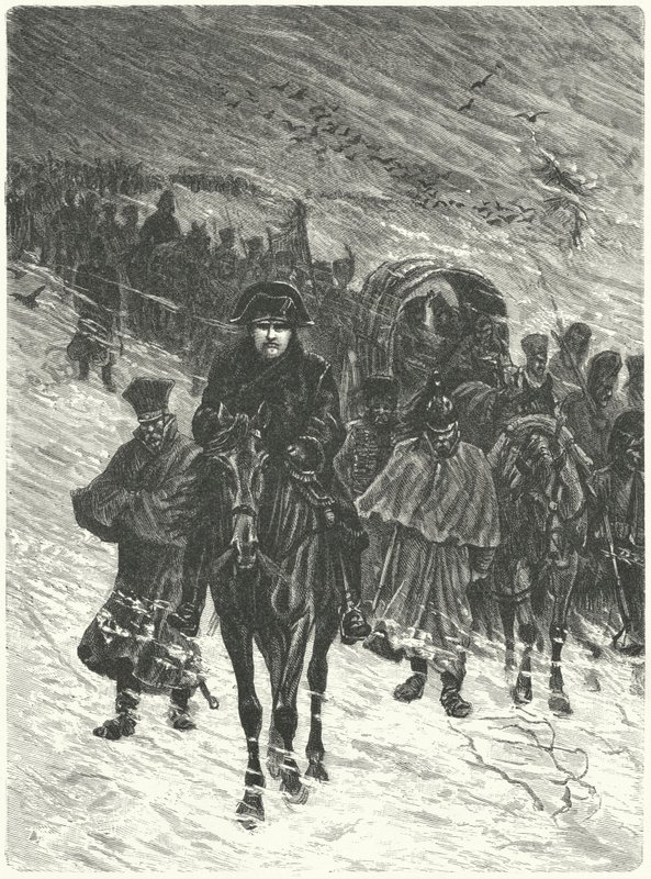 Napoleonův ústup z Moskvy od Charles Edouard Delort