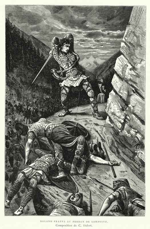 Roland Frappa Au Perron De Sardoine (rytina) od Charles Edouard Delort