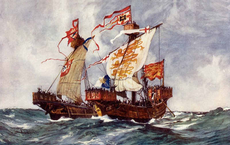 První bitva naší první královny, 1225 od Charles Edward Dixon