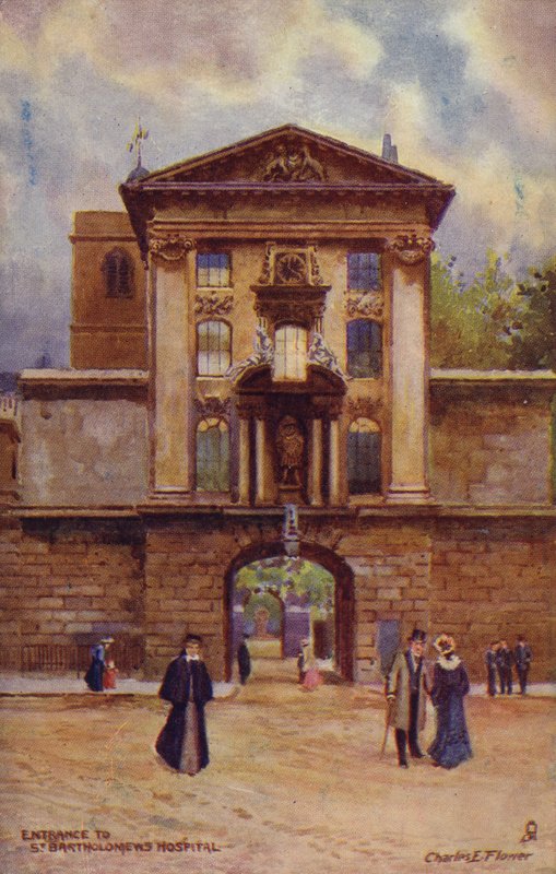 Vchod do nemocnice St Bartholomew
