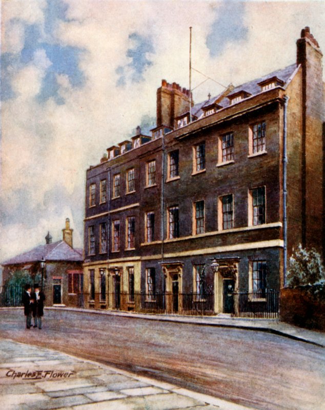 Downing Street č. 10, Whitehall od Charles Edwin Flower