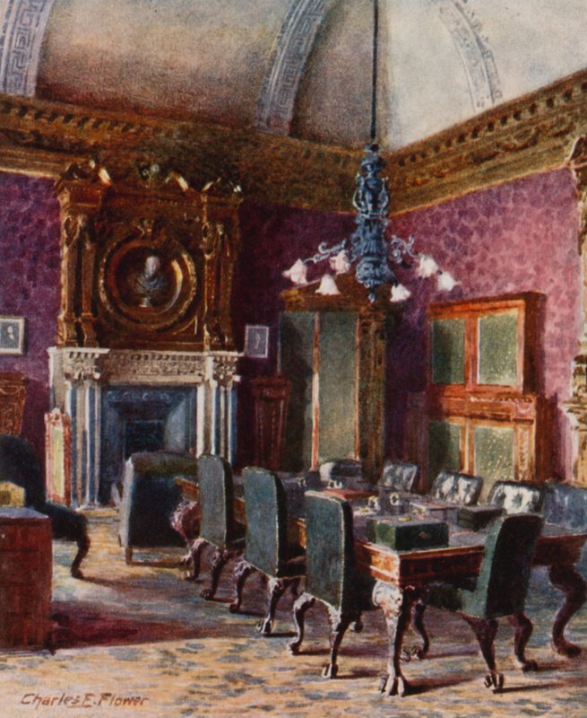 Treasury Board Room, kancelář státního kancléře od Charles Edwin Flower