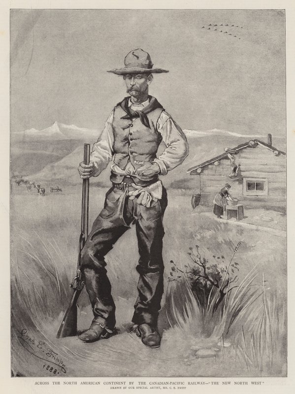 Přes severoamerický kontinent kanadsko-pacifickou železnicí, The New North West od Charles Edwin Fripp