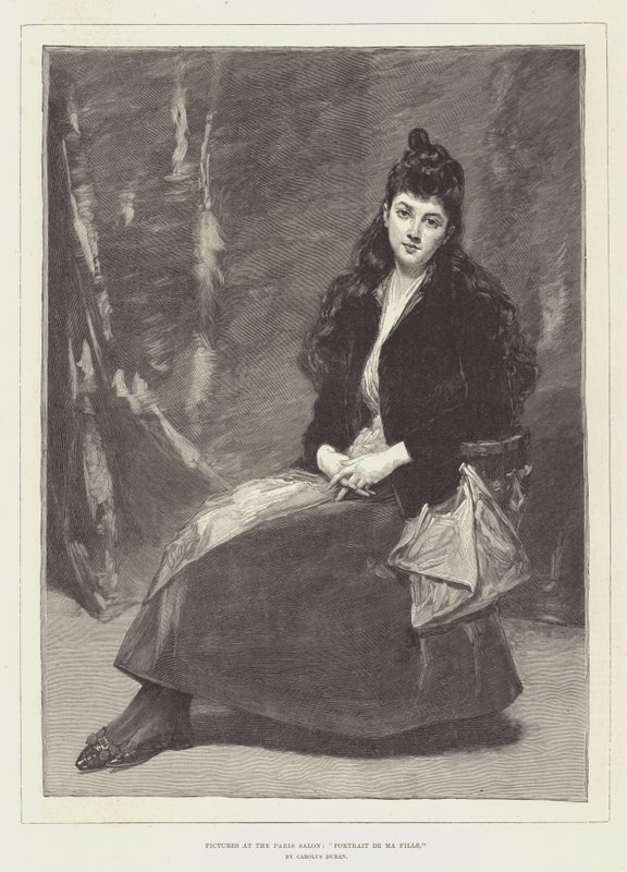 Obrázky na pařížském salonu, Portrait de Ma Fille od Charles Emile Auguste Carolus Duran