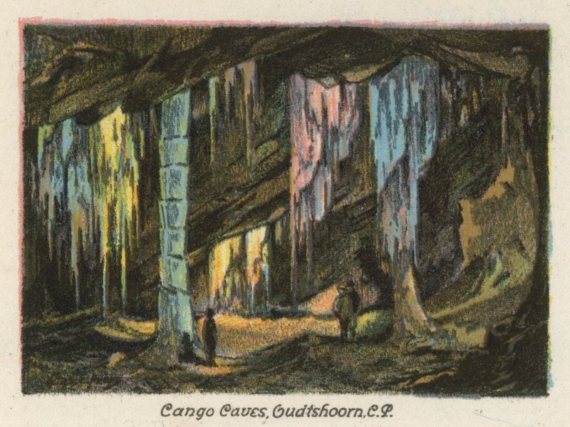 Jihoafrická republika: Cango Caves, Oudtshoorn, CP (barevná litografie) od Charles Ernest Peers