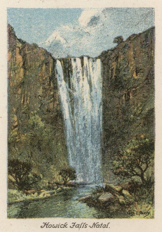 Jižní Afrika: Howick Falls, Natal (barevná litografie) od Charles Ernest Peers