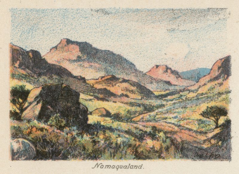 Jihoafrická republika: Namaqualand (barevná litografie) od Charles Ernest Peers