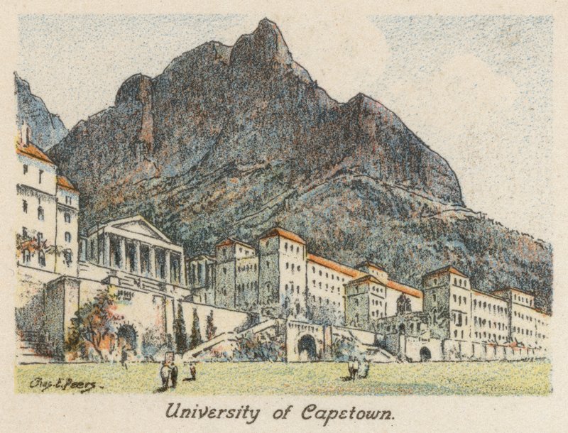 Jihoafrická republika: University of Capetown (barevná litografie) od Charles Ernest Peers