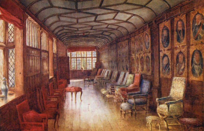 Knole House: (barevná litografie) od Charles Essenhigh Corke