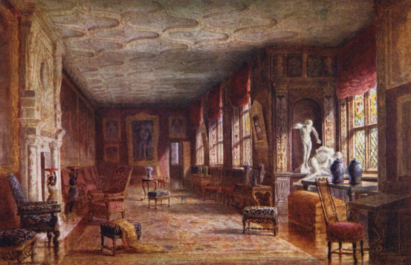 Knole House: (barevná litografie) od Charles Essenhigh Corke