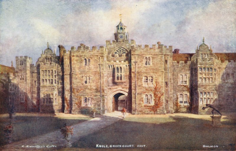 Knole House: (barevná litografie) od Charles Essenhigh Corke