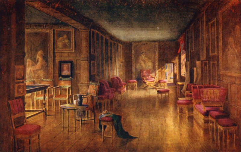Knole House: Leicester Gallery (barevná litografie) od Charles Essenhigh Corke