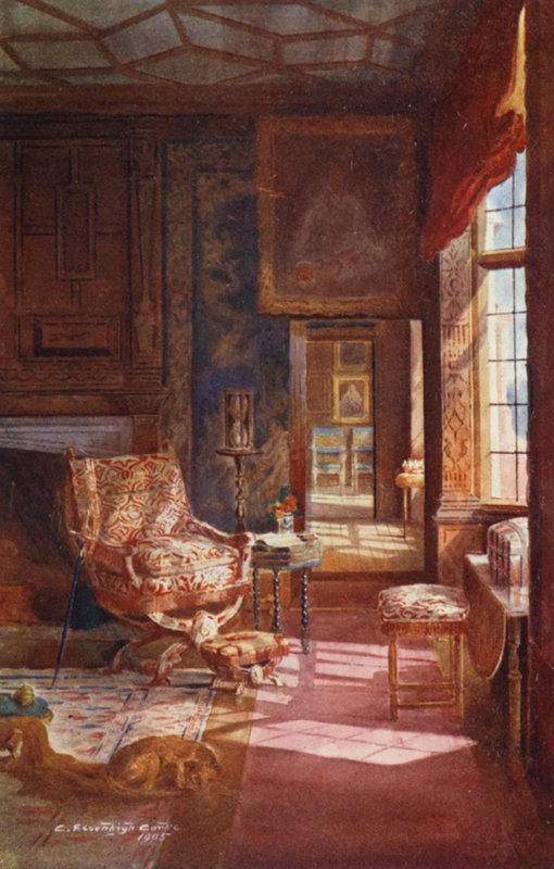 Knole House: (barevná litografie) od Charles Essenhigh Corke