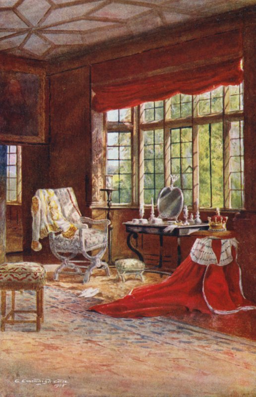 Knole House: (barevná litografie) od Charles Essenhigh Corke
