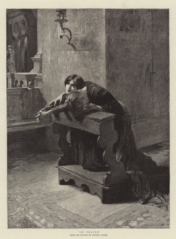 V Modlitbě od Charles Frederic Ulrich