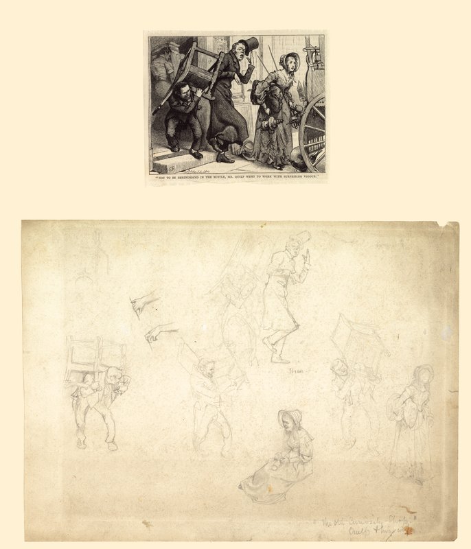 Ilustrace pro Old Curiosity Shop Charlese Dickense od Charles Green