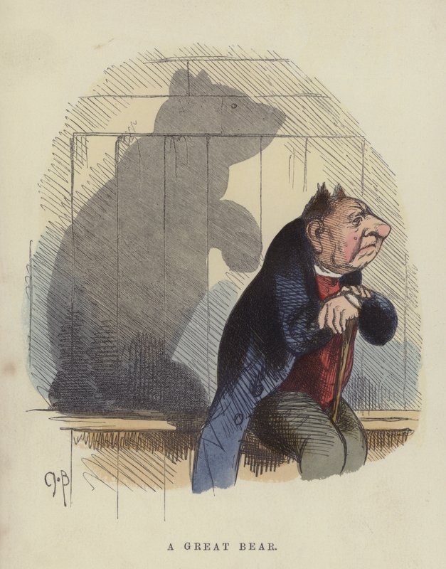 Velký medvěd (barevná rytina) od Charles Henry Bennett