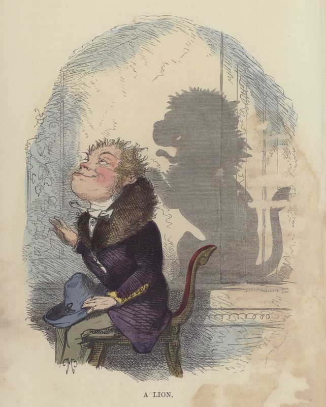 Lev (barevná rytina) od Charles Henry Bennett
