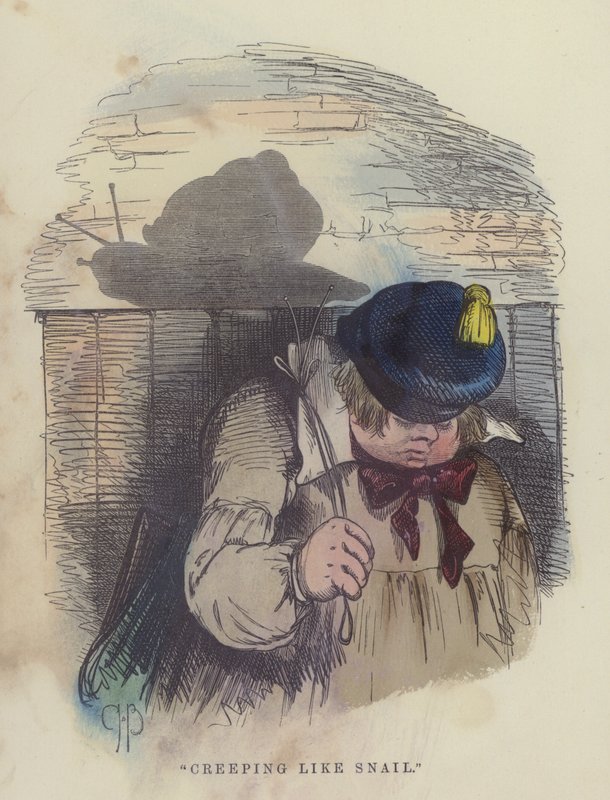 Plíží se jako šnek (barevná rytina) od Charles Henry Bennett