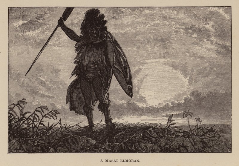 Ilustrace pro Allan Quatermain od H Ridera Haggarda (rytina) od Charles Henry Malcolm Kerr