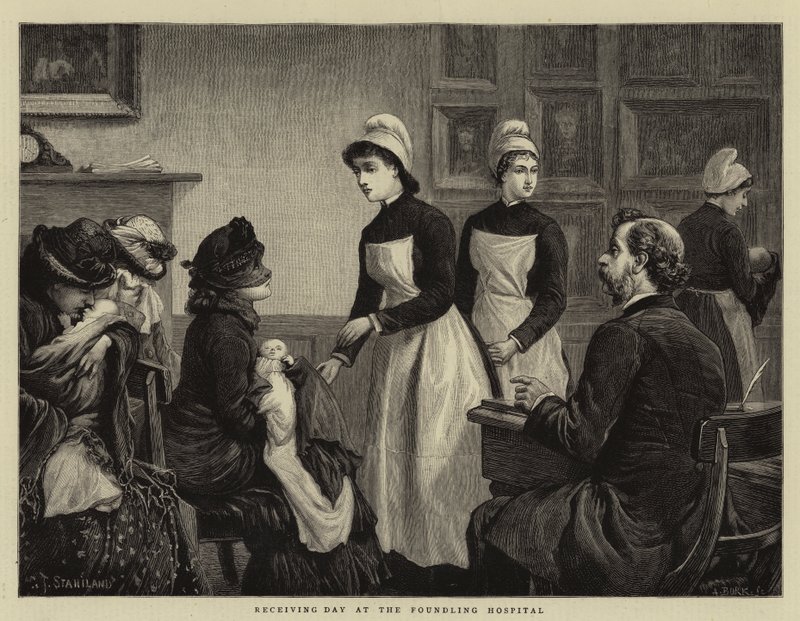 Den přijetí v nemocnici Foundling Hospital od Charles J. Staniland
