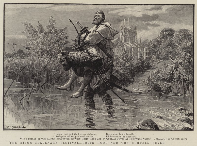 Ripon Millenary Festival, Robin Hood a Curtall Fryer od Charles J. Staniland