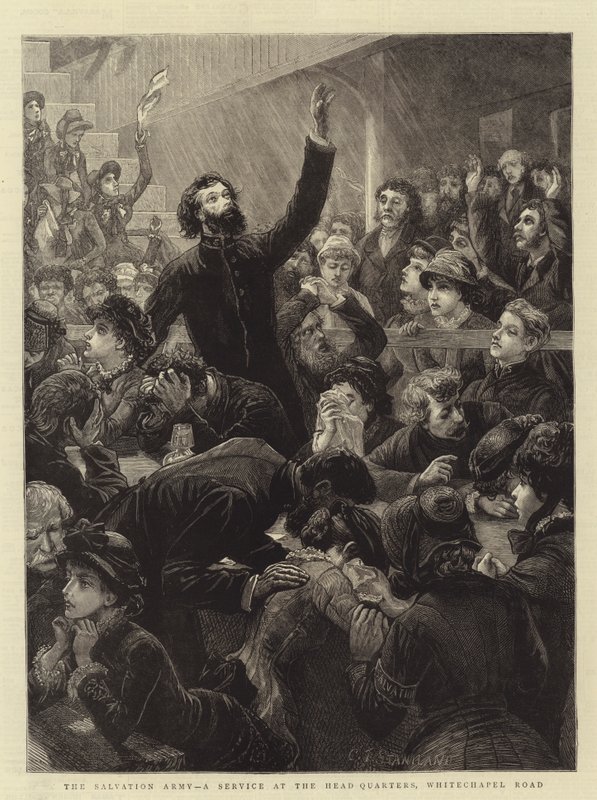 Armáda spásy, služba v ústředí, Whitechapel Road od Charles J. Staniland