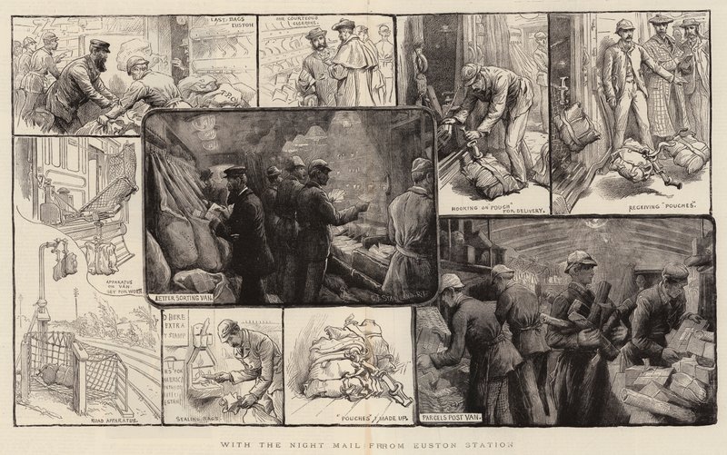 S noční poštou ze stanice Euston od Charles J. Staniland