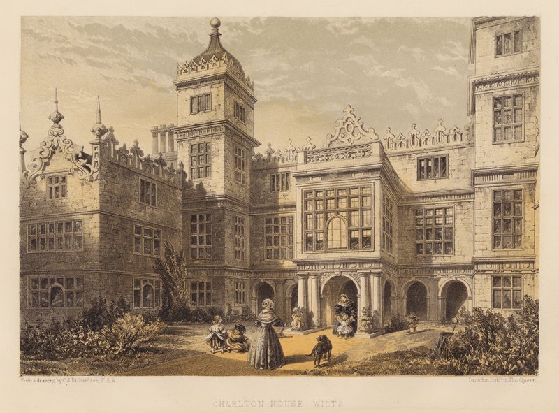 Charlton House, Wilts (akvatinta) od Charles James Richardson