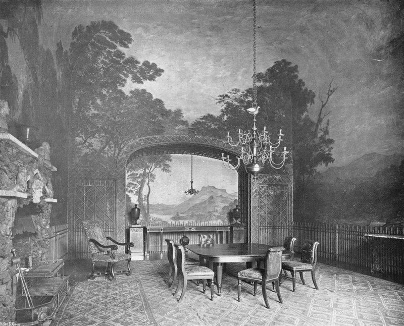 Drakelow Hall: Malovaná jídelna od Charles Latham