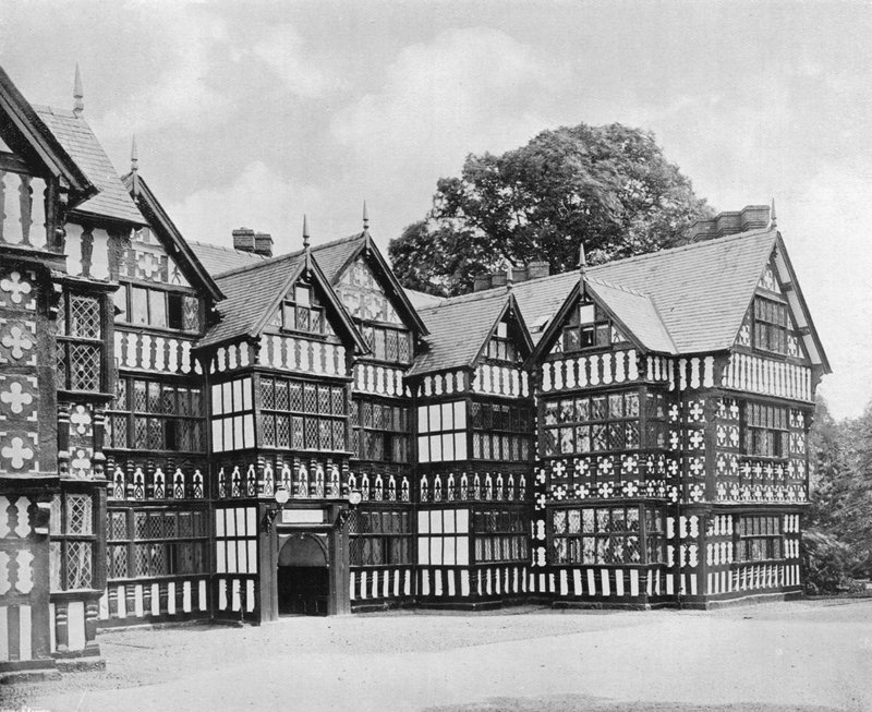 East Wing, Park Hall (zničen požárem v roce 1918), Oswestry, Shropshire od Charles Latham
