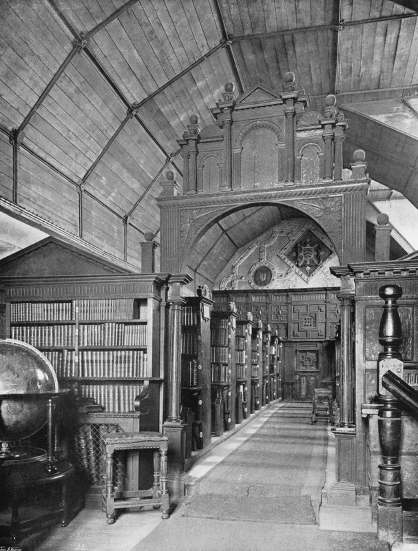 Knihovna Merton College, Oxford od Charles Latham