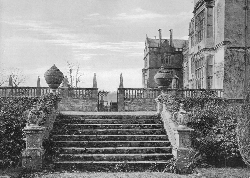 Schodiště na terasu ze zahrady Sunk Privy Garden od Charles Latham