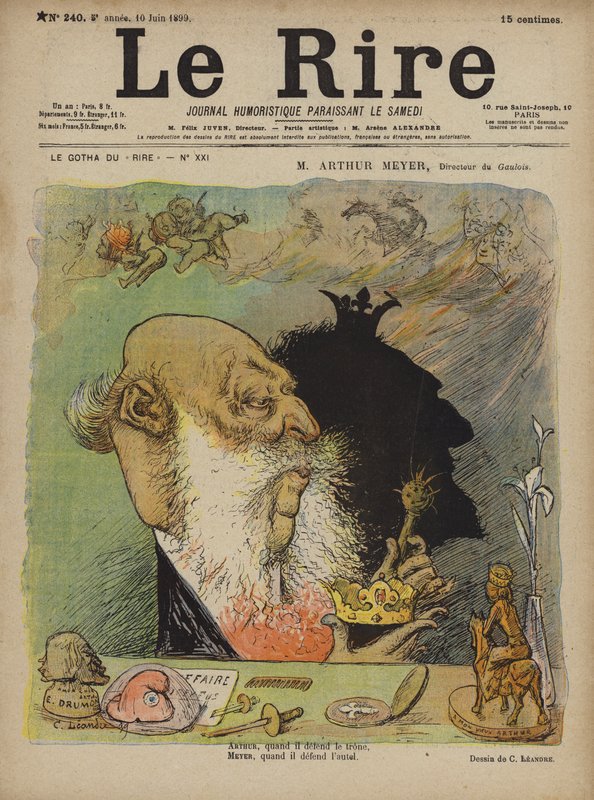 Arthur Meyer, ilustrace pro Le Rire od Charles Leandre