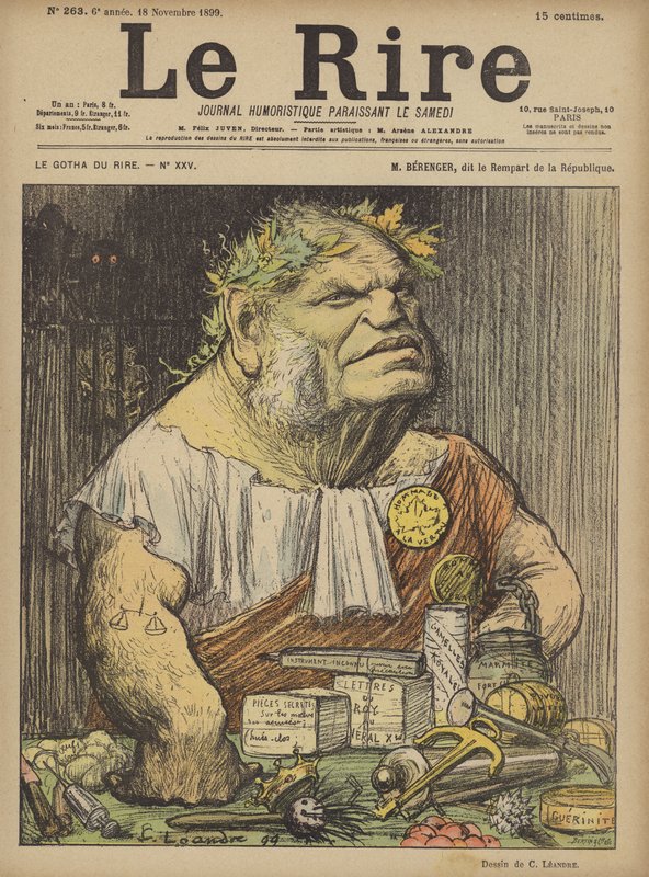 Berenger, ilustrace pro Le Rire od Charles Leandre