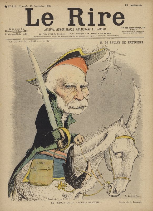 Saulce De Freycinet, ilustrace pro Le Rire od Charles Leandre