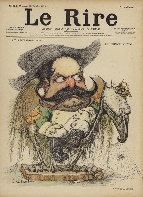 Princ Victor, ilustrace pro Le Rire od Charles Leandre